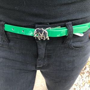 Banana republic belt with an elephant buckle